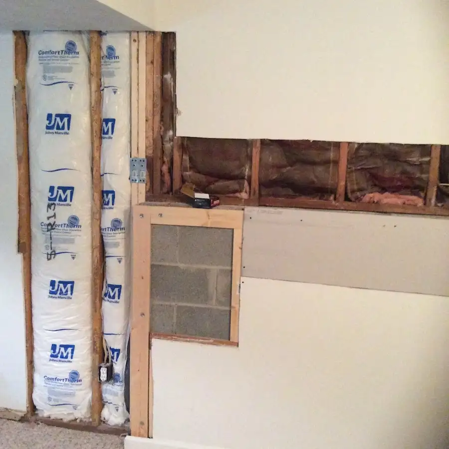 Wall insulation replacement during Odor Removal & Deodorization in Rolling Meadows